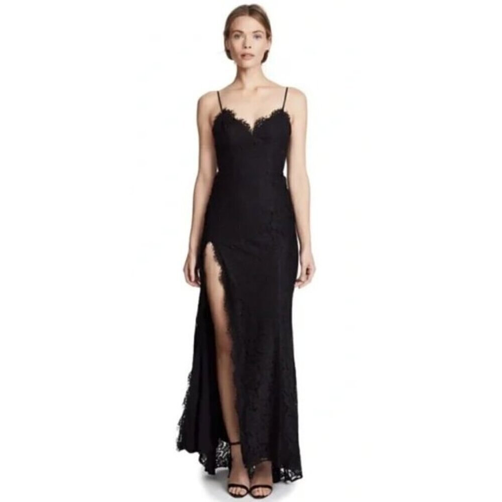 Fame And Partners The Everett Black Lace Dress Size 0
